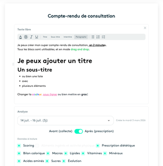 Éditeur de compte-rendu