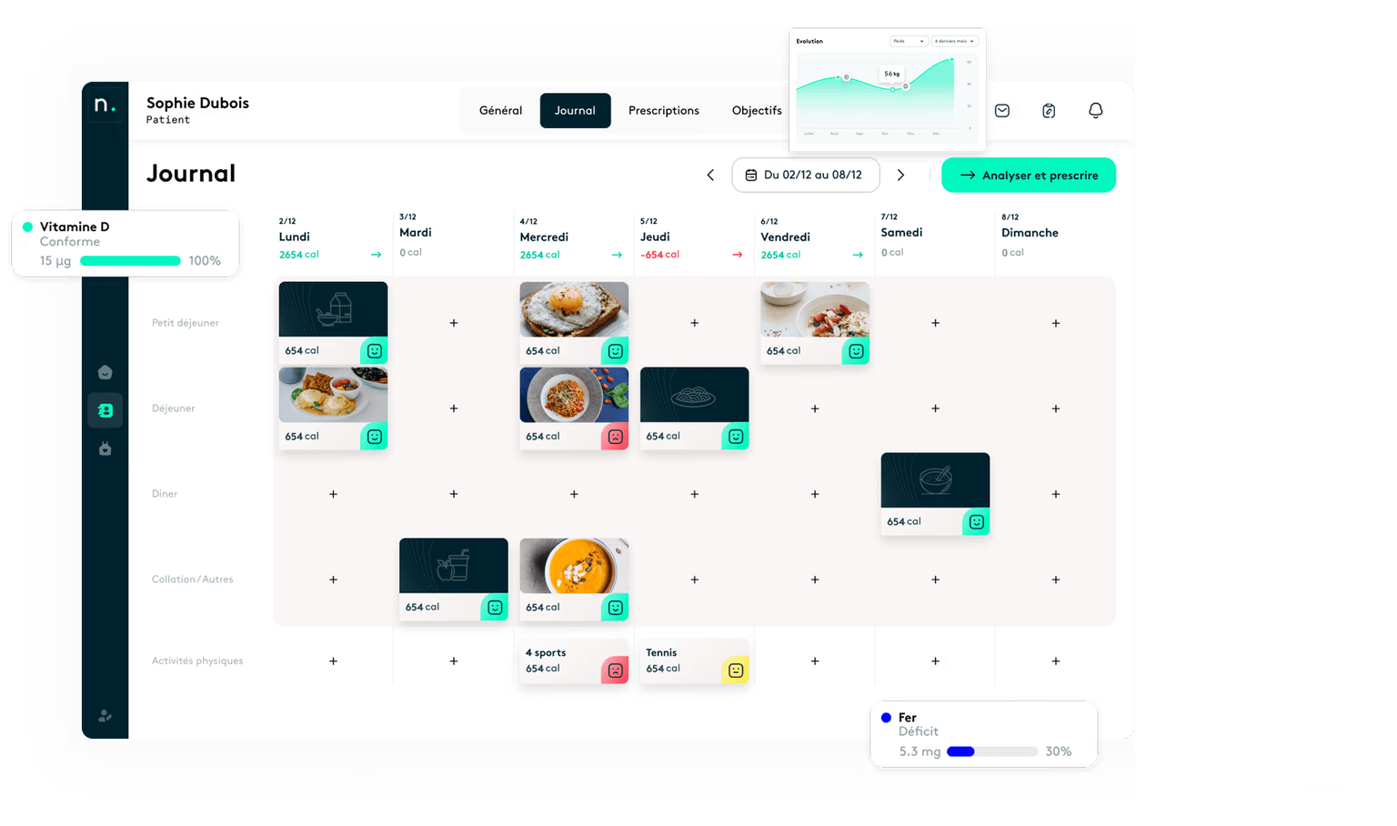Interface web Nectar