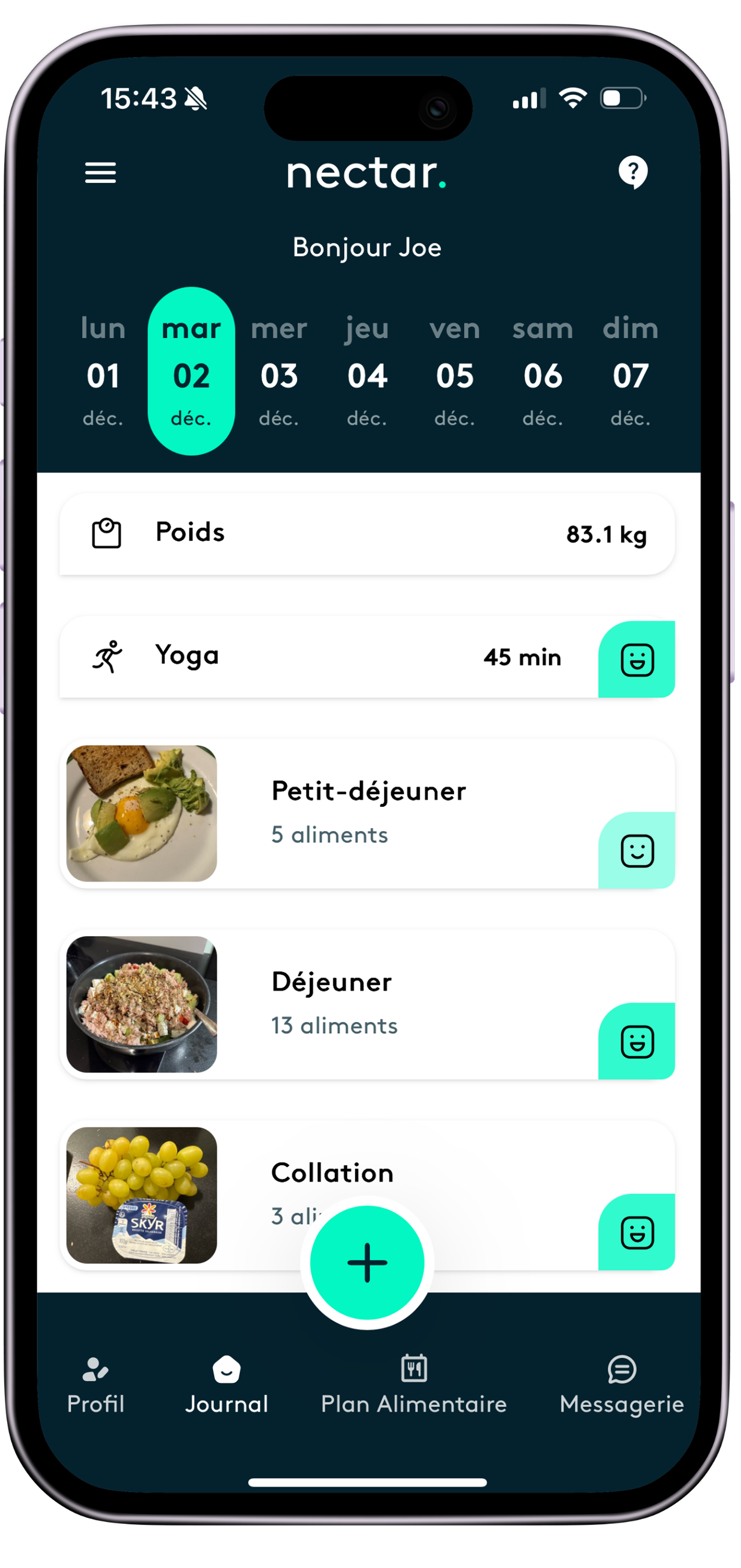 Nectar mobile journal